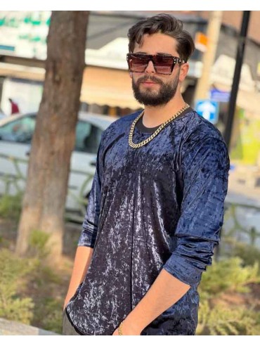 تک پوش خفن مخمل طلاکوب کد 774